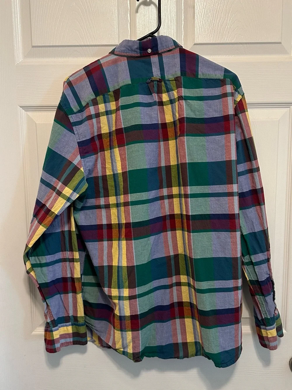J. Crew Multicolor Plaid Button-Down Shirt - Green, Yellow, Blue, Red